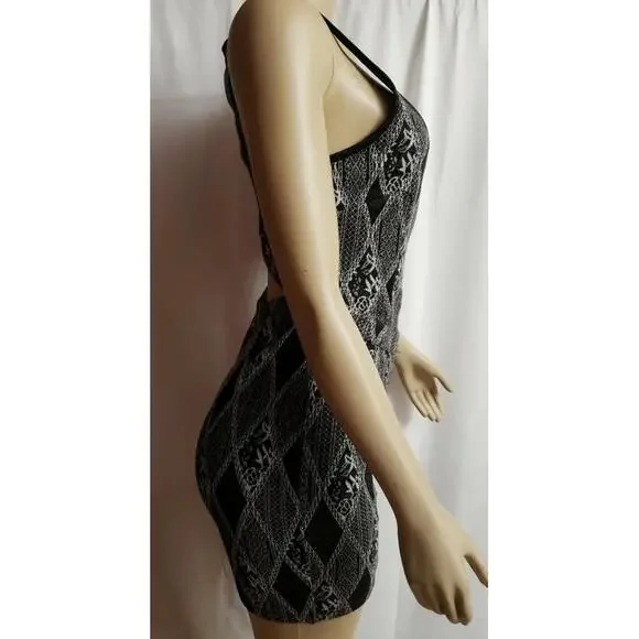 Ladakh Sexy Cutout Sleeveless Zipper Up Scoop Neck Sheath Dress Women Size S - Picture 2 of 3